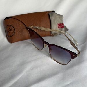 Ray-Ban Brown and Blue Gradient Sunglasses